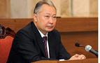 Gül'ü karşılamaya hazırlanan Bakiyev, dil sınavında ter döktü