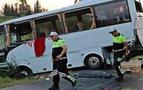 Antalya'da Rus turistleri taşıyan midibüs kaza yaptı: 13 yaralı
