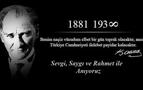 Atatürk, ebediyete intikalinin 83’ncü yılında saygıyla anıldı