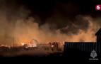 Buryatiya’da büyük yangın; 21 bina kül oldu