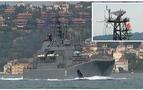 Rus savaş gemisi bu kez Boğaz'dan Türkiye bayrağı ile geçti