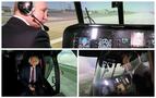 Putin simülatörde helikopter kullandı