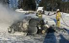 Rusya’da helikopter düştü, pilot kurtulmayı başardı