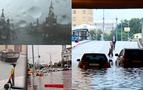 Şiddetli yağış Moskova’da sele dönüştü, yetkililerden uyarı var!