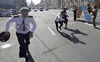 Rus polisleri şehir gününde kıyasıya yarıştı