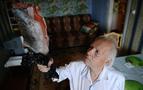 101 yaşında Rus dede elinde donmuş balıkla olimpiyata hazırlanıyor