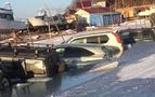 Rusya’da buz üstünde balık tutma macerası kötü bitti