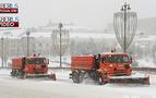 Moskova'da son 100 yılın en yoğun kar yağışı yaşanıyor