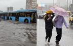 Moskova'ya Şiddetli Yağış: Bir Aylık Yağış Bir Saatte Düştü