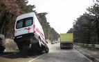 Rusya'da ambulansın karıştığı kaza anı böyle görüntülendi
