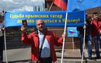 Türkiye Moskova Büyükelçiliği önünde Kırım Tatar protestosu