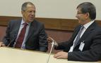 Davutoğlu, Rus meslektaşı Lavrov’la Suriye krizini görüştü 