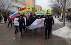 Rusya'da 'Abdullah Öcalan özgür bırakılsın' mitingi düzenlendi