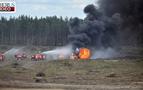 Rusya'da gösteride askeri helikopter düştü; 1 ölü