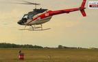 Helikopterler kova ile su taşıdı, Rusya birinci oldu
