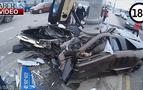 Moskova'da Lamborghini'li korkunç kaza: 300 km/s hızla direğe çarptı