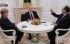 Kremlin’de, Putin, Merkel, Hollande zirvesi devam ediyor