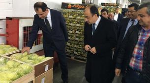 Büyükelçi Ümit Yardım, Moskova'da gıda halini ziyaret etti