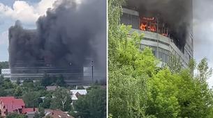 Moskova’da Platan Araştırma Enstitüsü’nde büyük yangın: 8 kişi öldü