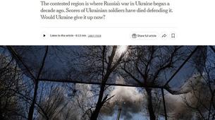 New York Times: Ukrayna, Güvenlik Garantileri Karşılığında Donbas'tan Çekilebilir