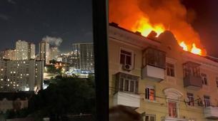Ukrayna İHA'ları Rostov'u Vurdu: Bazı Apartmanlarda Yangın Çıktı