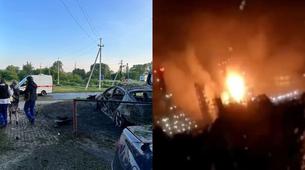 Ukrayna, Krasnodar'da petrol rafinerisini vurdu