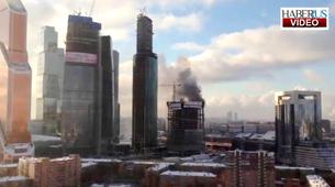 Moscow City’de yangın; 220 işçi tahliye edildi