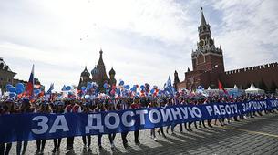 Rus halkından 1 Mayıs İşçi Bayramı kutlamalarına yoğun ilgi