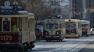 Nostaljik tramvaylar Moskova sokaklarında