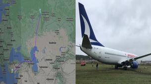 Anadolu jet’e ait yolcu uçağı Rusya’da pistten çıktı