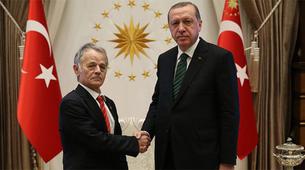 Erdoğan, Kırım Tatar Türkleri Lideri Kırımoğlu ile görüştü