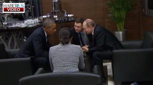 Obama ve Putin toplantı arasında görüştü