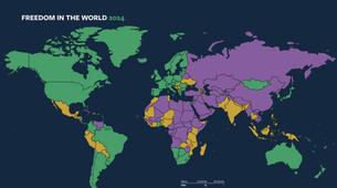 Türkiye ve Rusya, özgür olmayan ülkeler kategorisinde
