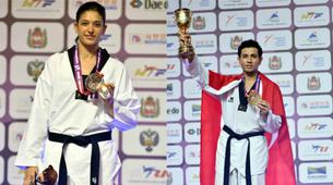 Servet Tazegül, Rusya'da altın, Nur Tatar ise gümüş madalya kazandı