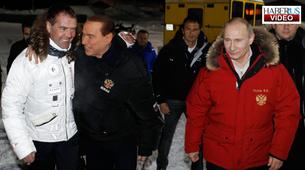 Putin, Berlusconi ve Medvedev, Soçi’de birlikte zafer kutladı