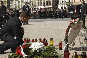 Medvedev, Polonya Cumhurbaşkanı'nın cenaze törenine katıldı