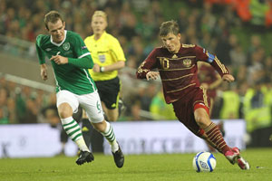 Rusya Euro 2012 elemelerinde İrlanda'yı mağlup etti