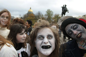 Jackson hayranları St. Petersburg'da zombiye döndü