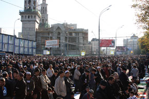 Moskova'da Kurban Bayram namazı  saat 09:00'da