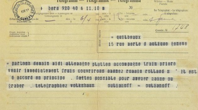 Devrime giden Lenin’in tarihi telgrafı 50 bin sterline satıldı