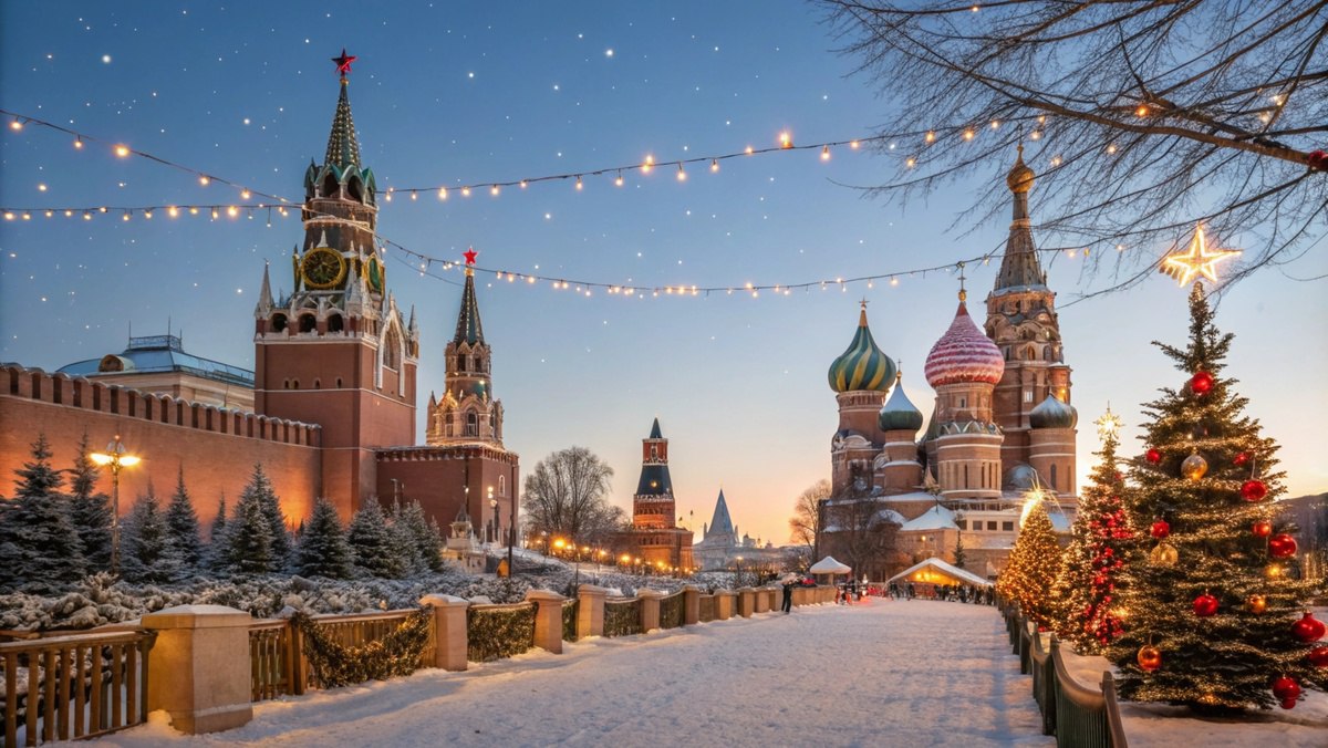 Rusya'da 12 Günlük Yılbaşı Tatili Başladı