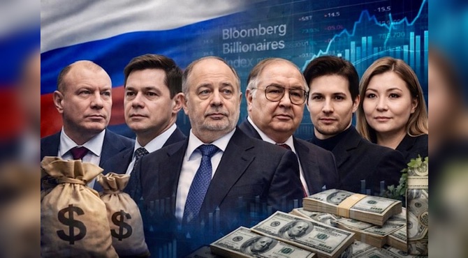 Rus Milyarderler 2026’da 5 Milyar Dolar Kaybetti