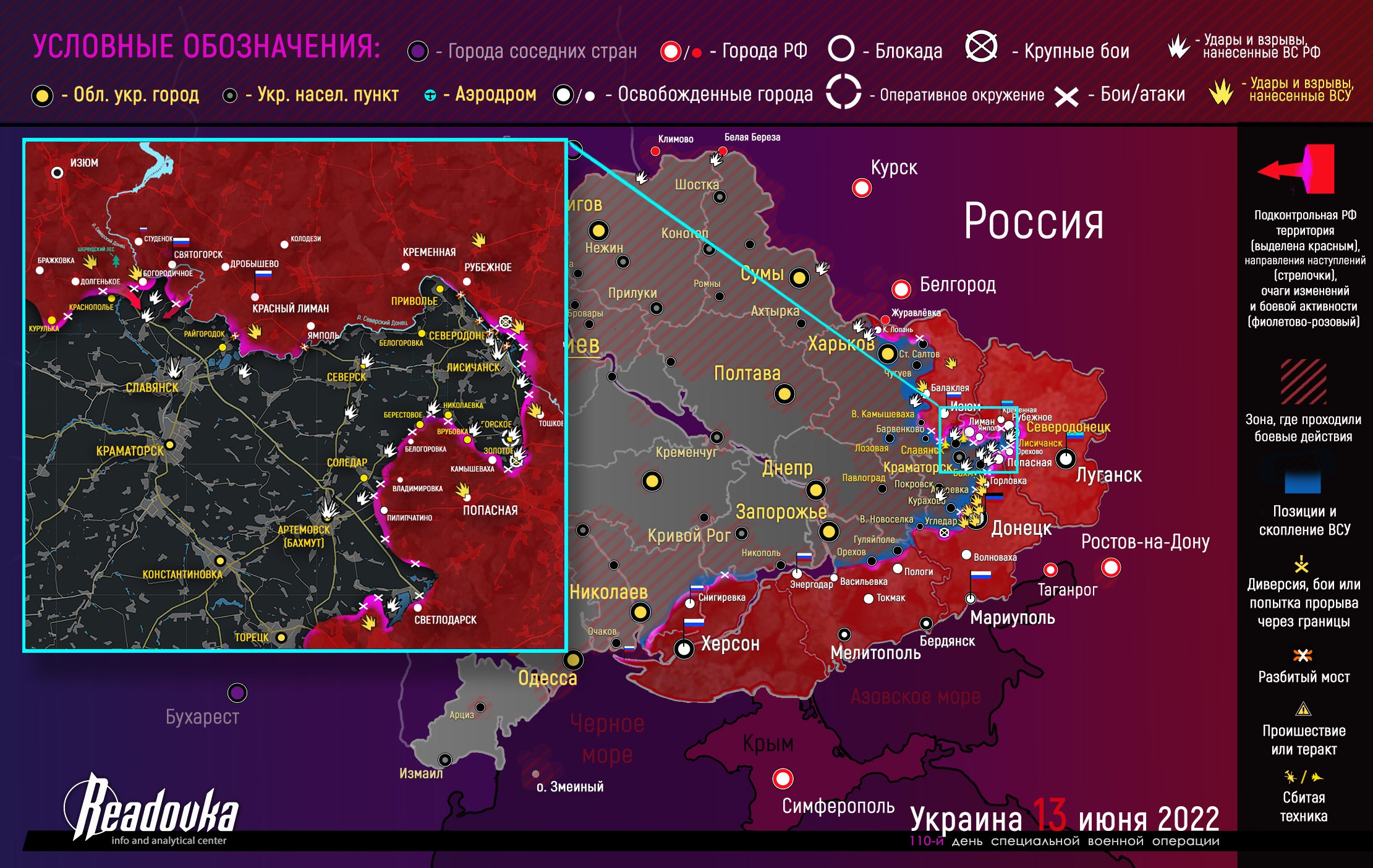 14 Haziran itibarıyla Ukrayna ve Donbas cephe hattında son durum