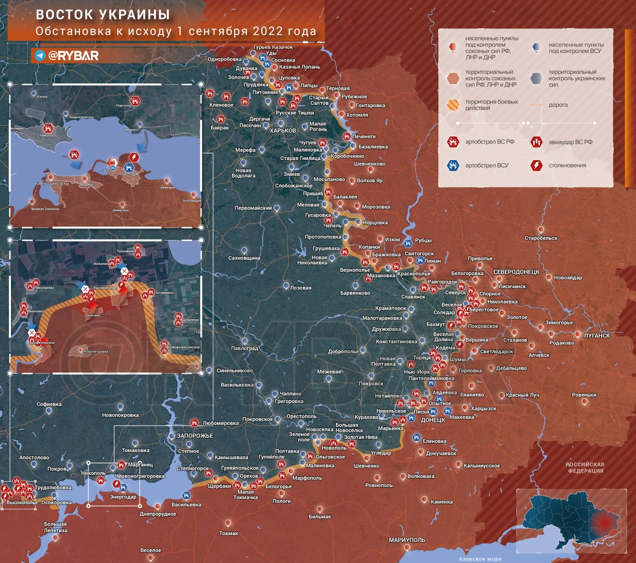 2 Eylül itibarıyla Ukrayna’da cephelerdeki durum