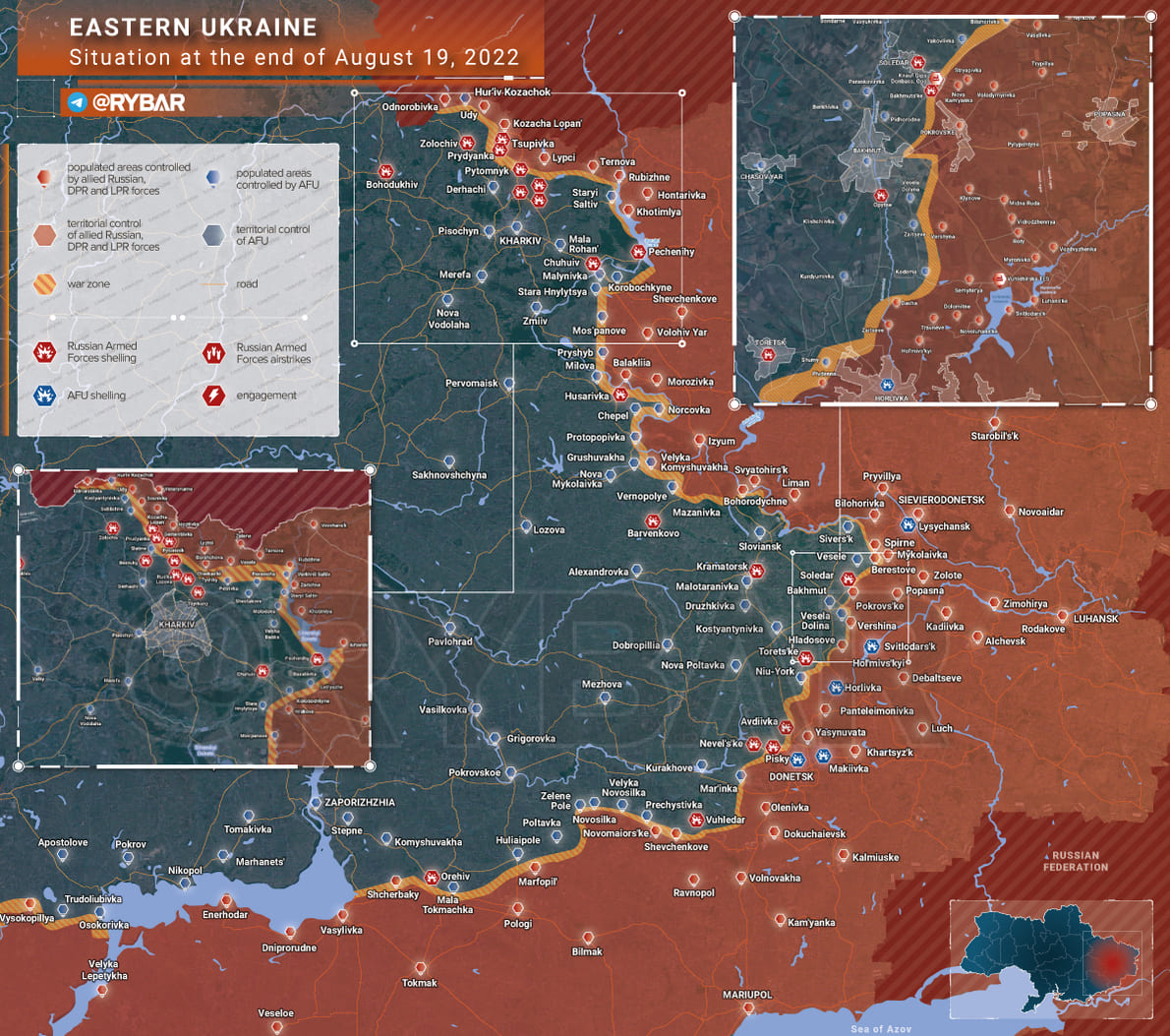 20 Ağustos itibarıyla cephelerdeki durum: Ukrayna Kırım'a saldırdı