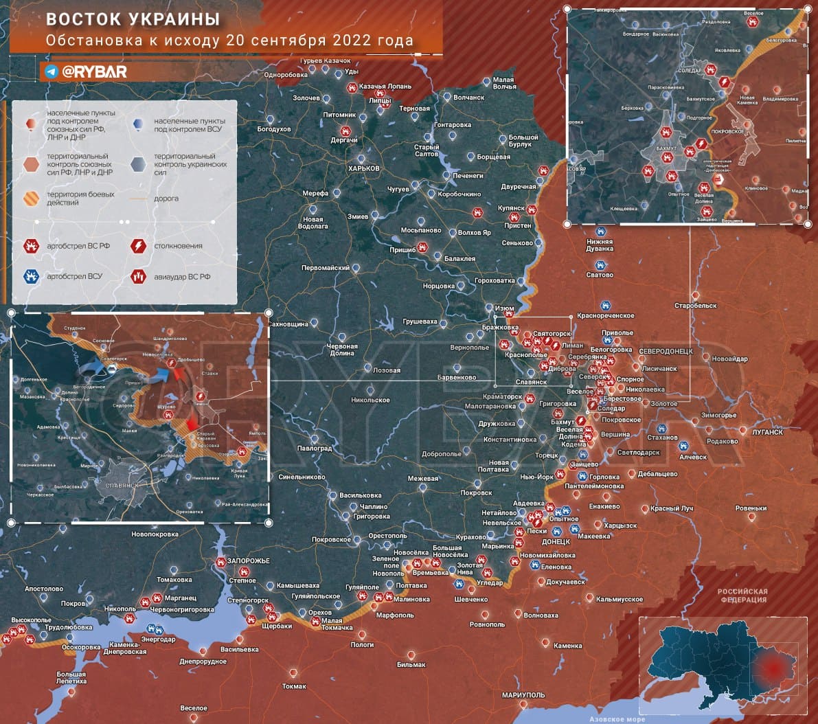 22 Eylül’de Ukrayna’da cephe haritası ve son durum