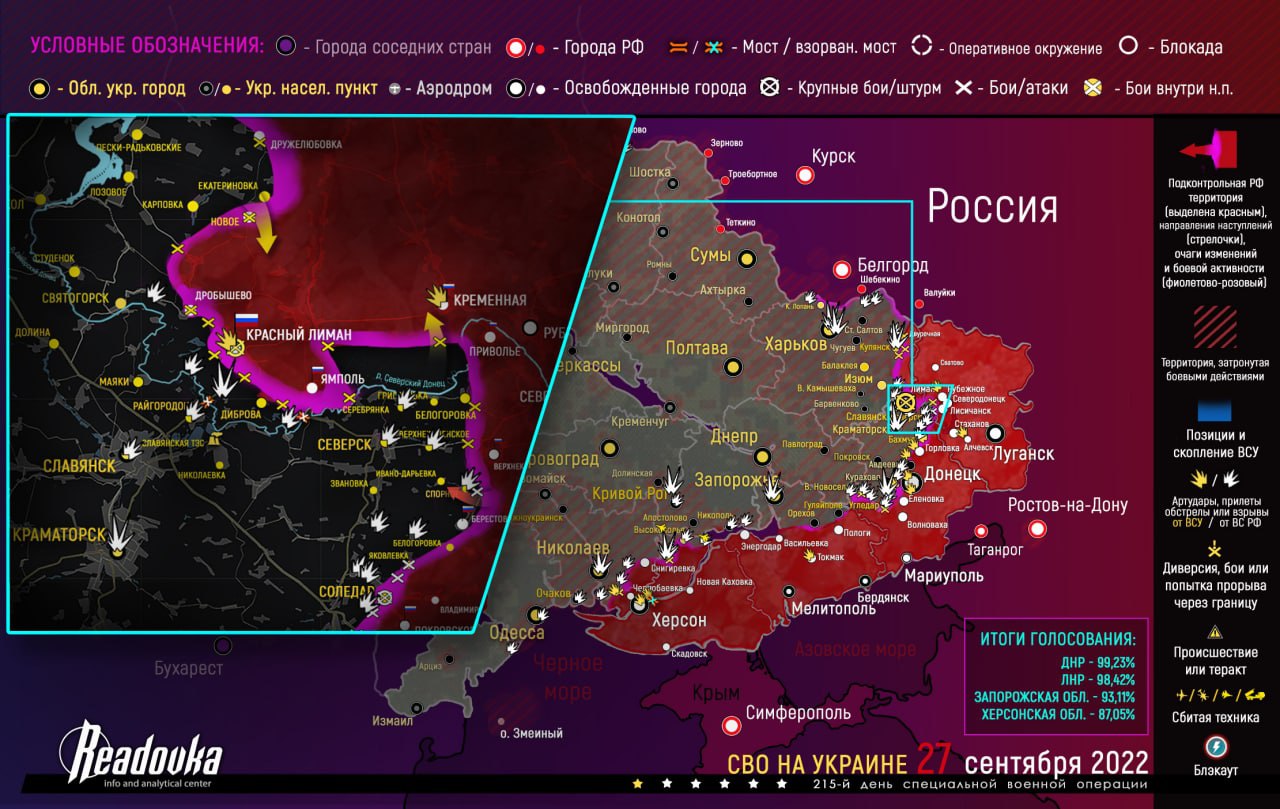 28 Eylül: Ukrayna’da cephe haritası ve Referandum sonuçları