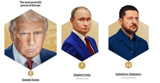 Avrupa'nın En Etkili İnsanları Listesi: Trump Birinci, Putin Beşinci
