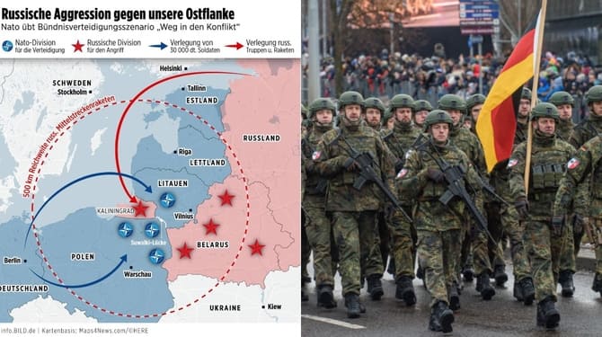 Bild: Almanya, Rusya ile NATO'nun savaştığı senaryo hazırladı