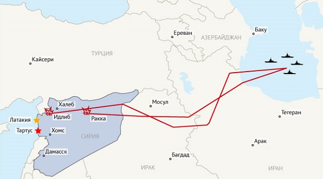 Kremlin: Hazar’dan füzeleri İran ve Irak’la mutabakat sağlayarak fırlattık